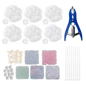 DIY Handmade Stress Relief Ball Kit, Shiny Series, Stress Relieving Accessory, Includes 6 Accessories, 6 Transparent Cat Paw Balls, Expander, 8 Straps, Stress Relief Gadgets