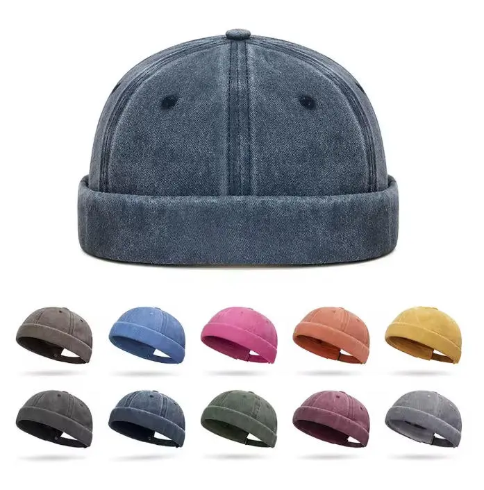 Fashion Hip Hop Beanie Street Hat Men Skullcap Women Spring Brimless Baggy Melon Cap Cuff Docker Fisherman Beanies Hats