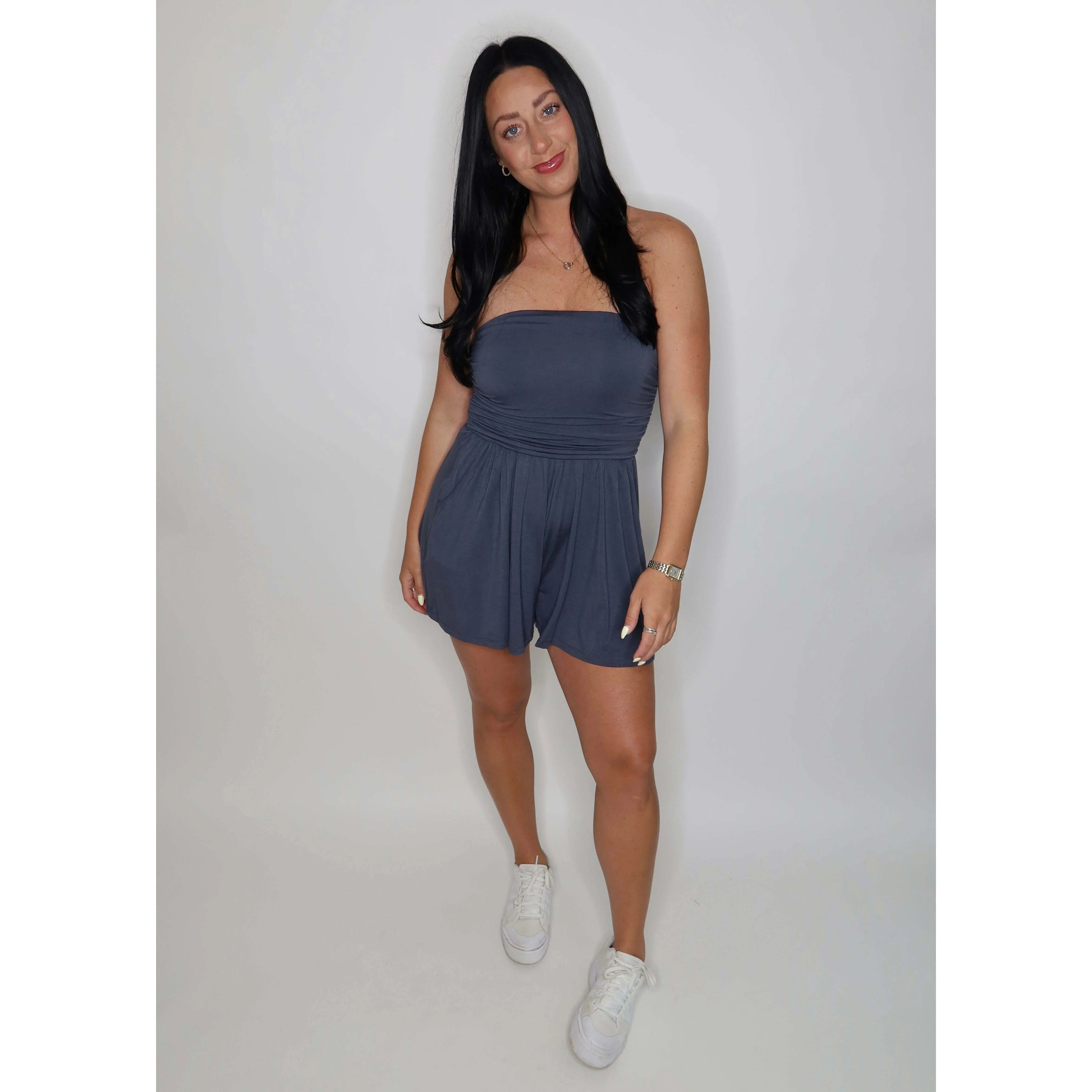 Strapless Kyle Romper- Multiple Colors