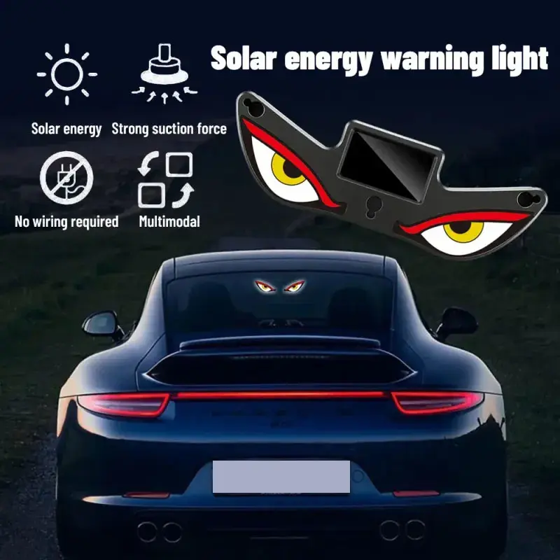 Car Rear Window Dynamic LED Display – Vampire Devil Eye Emoji Panel, Auto Decorative Light, Automotive Decoration, Car Decor Gift, Universal Car Accessories