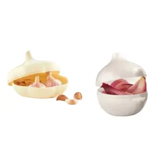 container in the shape of garlic and onion container in the shape of garlic and onion