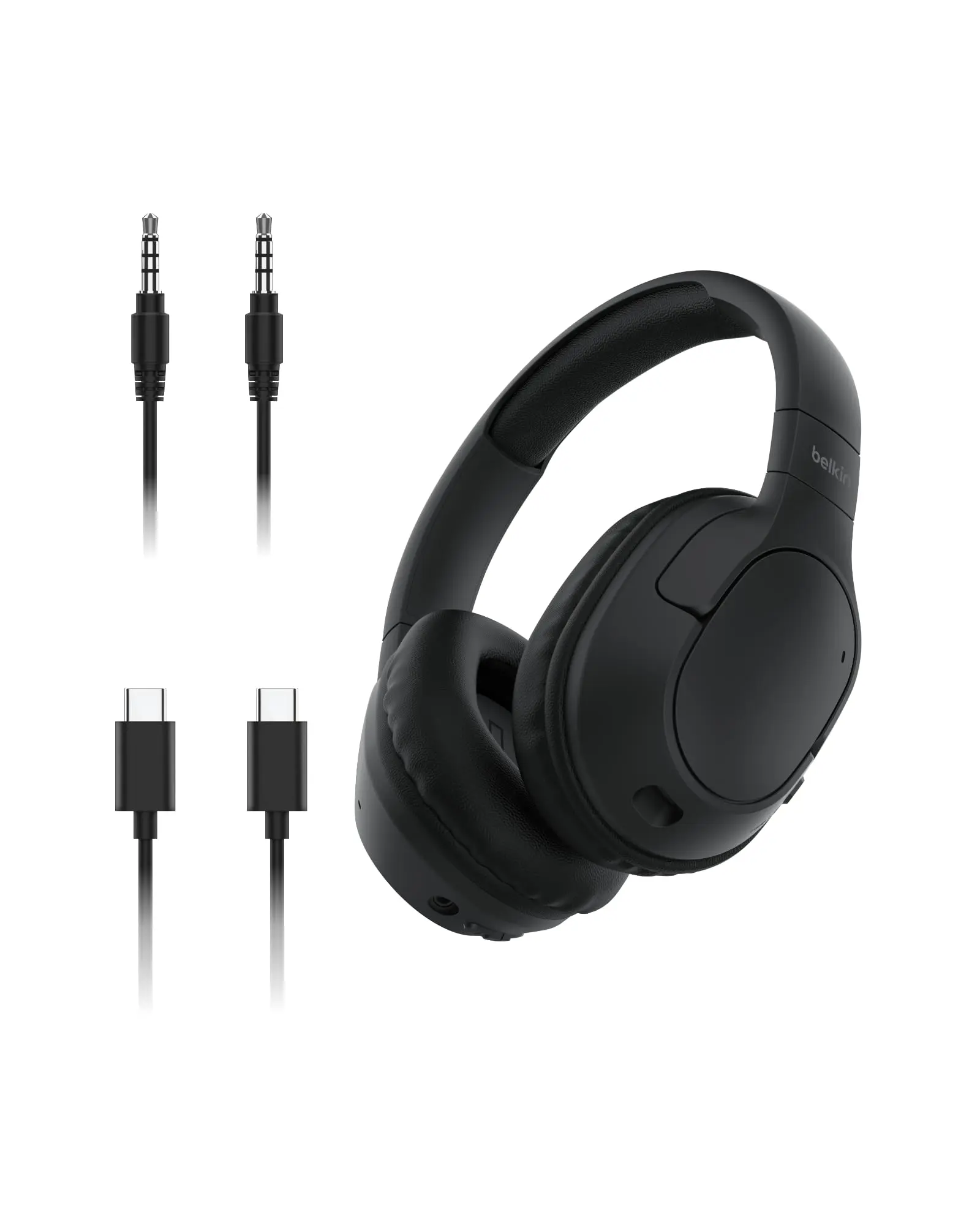 Belkin SoundForm Surround Bluetooth Over-Ear Headphones - EnviroBlack