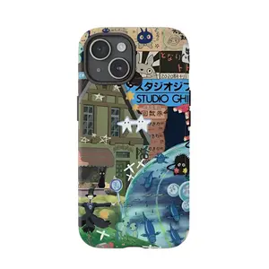 Studio Ghibli Phone Case, Vintage Anime Tough Cases, Merch for iPhone And Samsung Protection