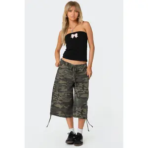 Camo Cargo Bermuda Shorts