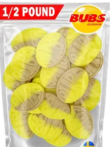 Bubs Swedish Candy - Banana Toffee Foam Ovals - 1/2 LB