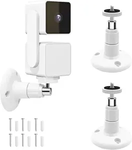 Wall Mount Bracket for Wyze Cam Pan V3, 3-Pack, 360 Degree Swivel, Adjustable, Indoor/Outdoor Camera Security Mount (White) Accessories Smartphone
