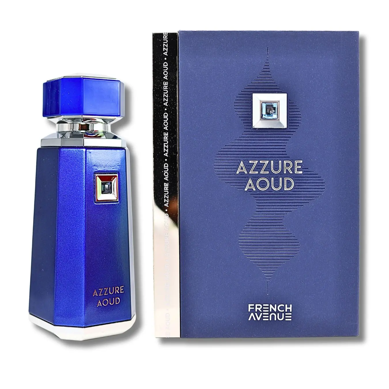 Fragrance World French Avenue Azzure Aoud Eau de Parfum Spray for Women, Long-Lasting Amber Vanilla & Leathery Oud Scent, 3.4 fl oz, Single Item, Rose, Spicy, Signature Scent, Women's Fragrance, Adults, Liquid, Coumarin, Fruity, Citral, Contains Alcohol,,