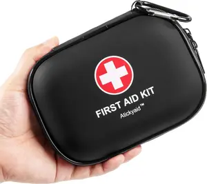 Mini First Aid Kit 120 PCS Emergency Kit for Home Car Travel Small First Aid Kits for Kids Hiking Camping Portable Trauma Kit for Boat Vehicle Outdoor Survival