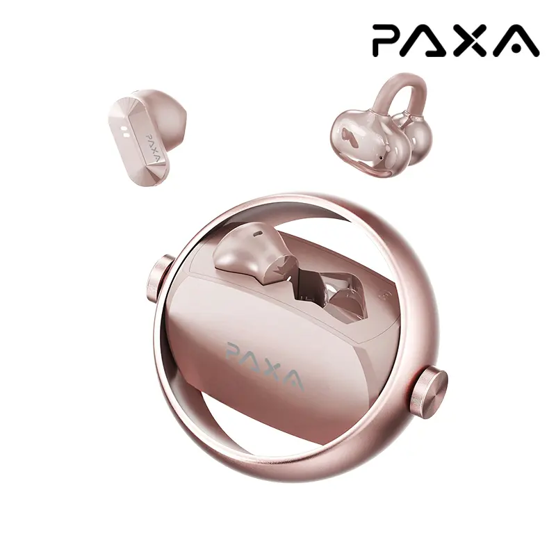 In-ear & clip-on 2-in-1 wireless Bluetooth headset sports waterproof and sweatproof Two earphones connected at the same time for uninterrupted listening Couple earphones