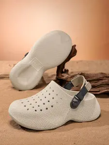 Unisex Eva Sandals, Breathable Honeycomb Mesh, Industrial Style Laces, Shock Absorbing Sole, All-Season Comfort, Versatile Footwear