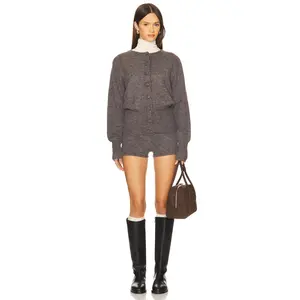 ALL THE WAYS Belle Short Set in Dark Grey