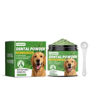 Dog Teeth Cleaning Powder Gently Cleans Pet Teeth, Maintains Tooth Face, Teeth Color, and Freshens Breath Powder