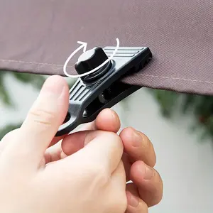 Heavy Duty Tarp Clips (10pcs) - Large Lock Grip Canopy Tent Accessories for Tarps, Pool Covers, Outdoor Camping
