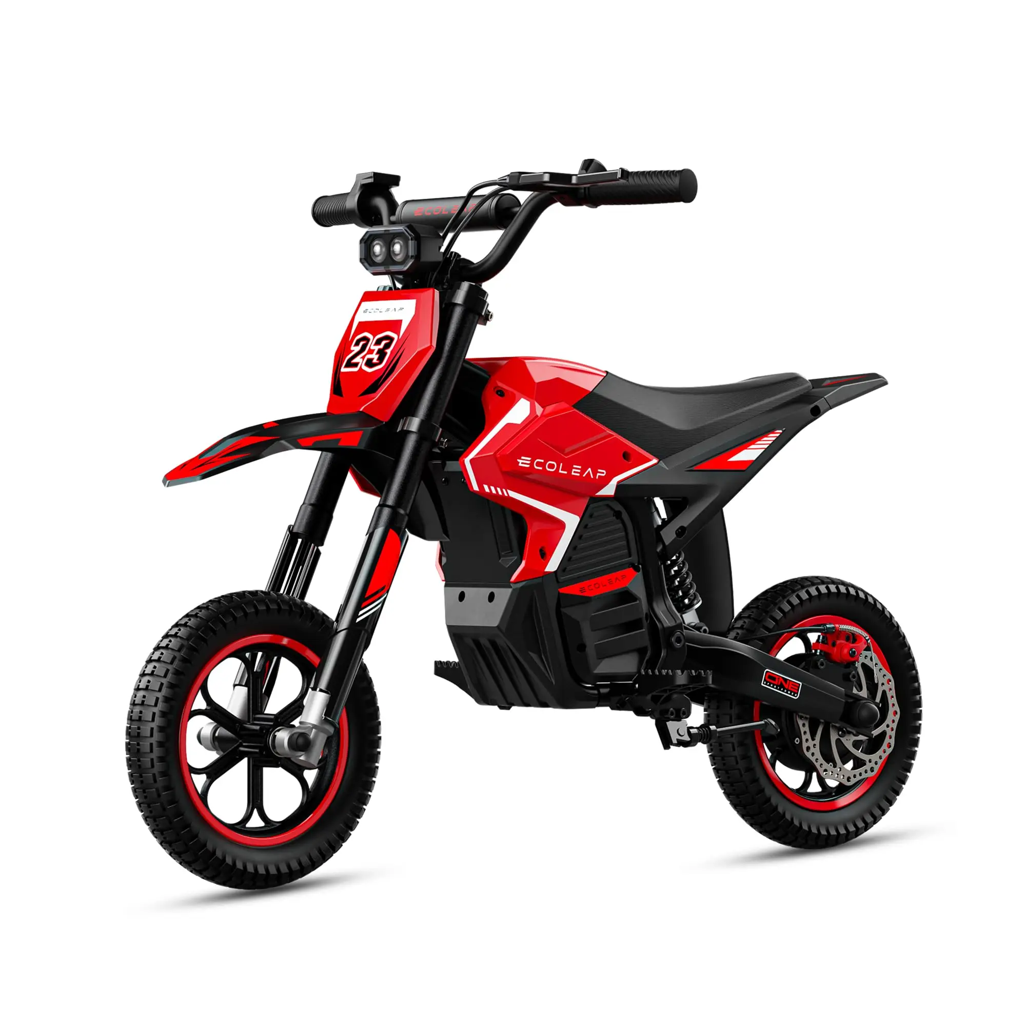 K2 Kids Electric Dirt Bike, 36V 850W Peak Motor, 20 MPH, 18-Mile Range, 3-Speed Modes, Dual Suspension & Disc Brake, Electric Motorcycle for Kids Ages 4-10
