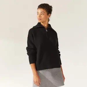 Sophia Cashmere Quarter Zip Pullover