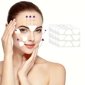 Facial Anti-Wrinkle Patch, Alcohol-Free, No Power Needed, Safe Silicone Material, Suitable for Forehead and Smile Lines, Skincare Tool