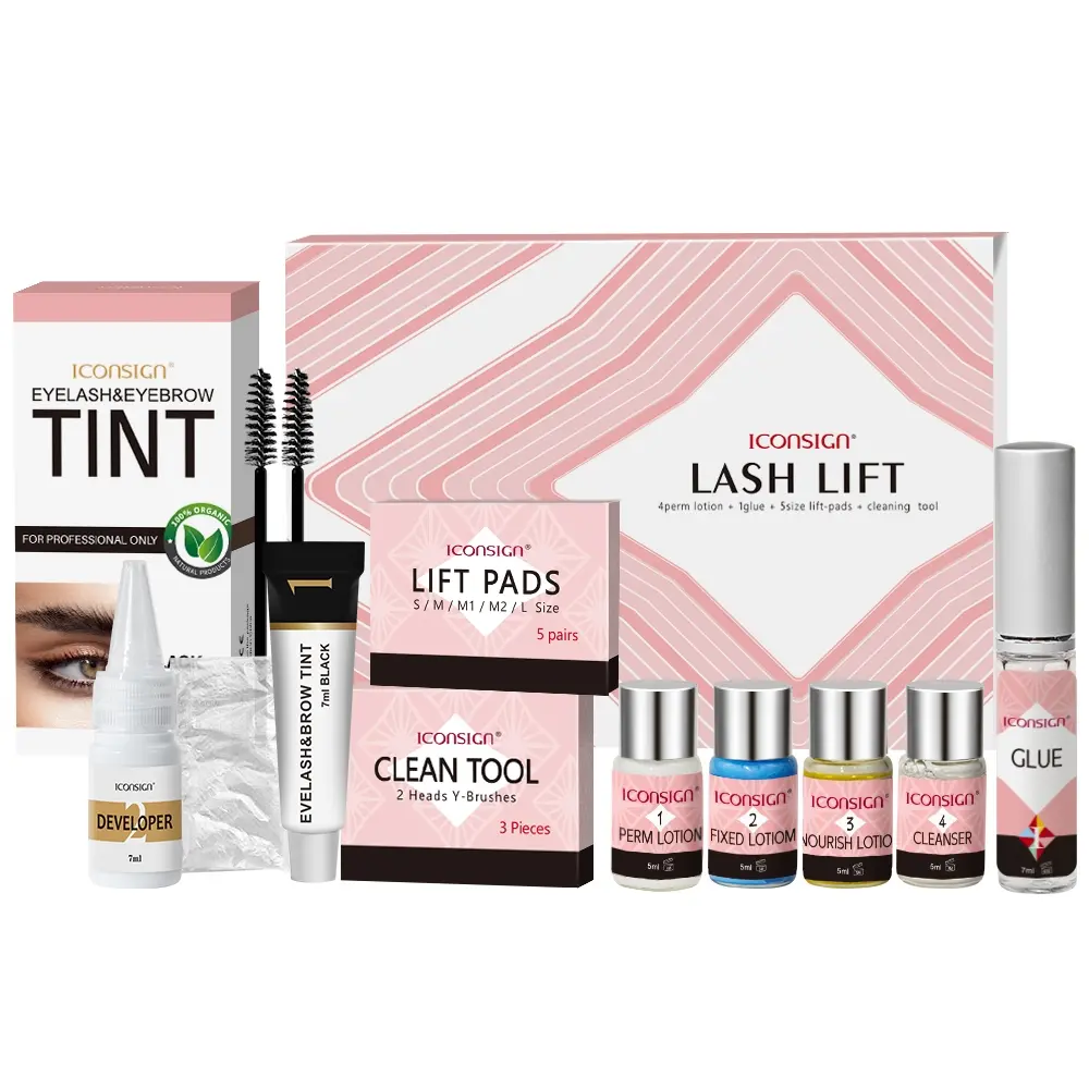 Portable Eyelash Curler Set, Long-Lasting Brow Dye Tool Kit, Essential Travel At Home Makeup Products, Perfect for On-The-Go Touch-Ups, Eyelash Perm Set, Curling Lashes