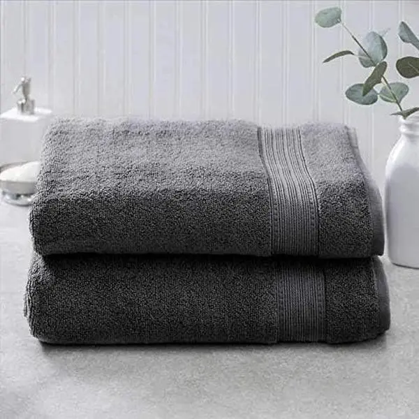 Charisma Luxury Bath Sheet, Hand Towel & Washcloth Set - 6 Pieces (Dark Grey)