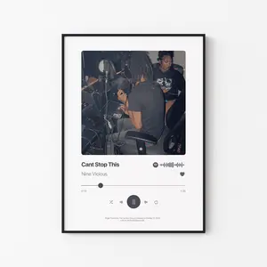 [Sale Up To 40%] [Unframe] Nine Vicious "Can't Stop This" Poster, Underground Rap Wall Art, Dark Hip Hop Aesthetic Decor, Modern Song Artwork, Music Room Decor, Gift for Fans