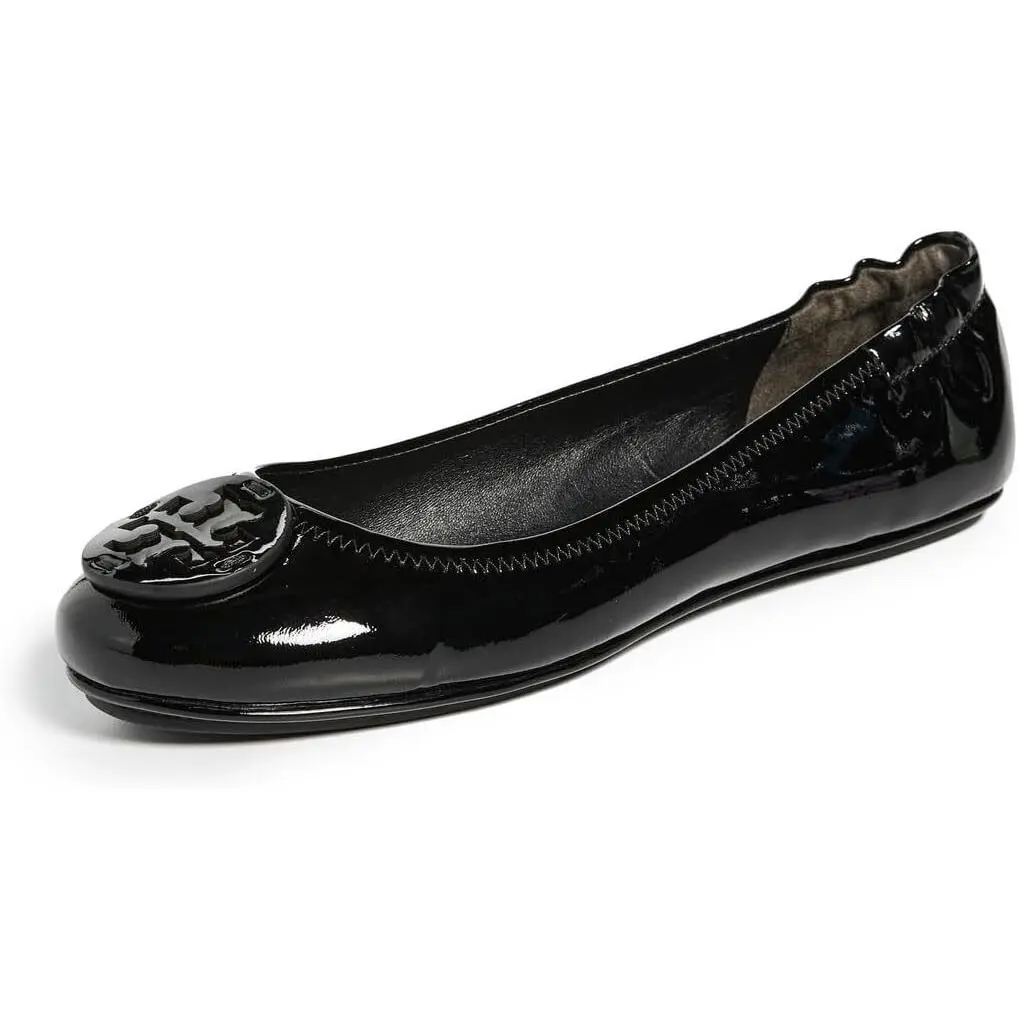 Tory Burch Womens Minnie Travel Ballet Flats 141368-006