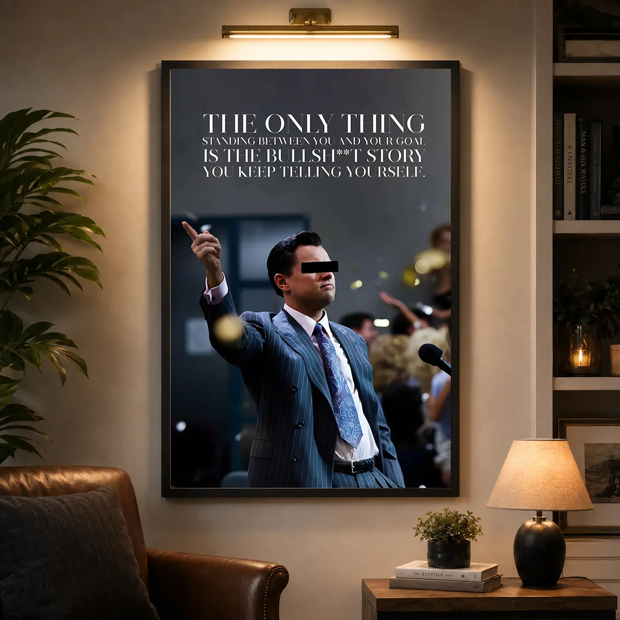 The Wolf of Wall Street Movie Poster, Jordan Belfort Film Wall Decor, Movie Art Decor For Dorm Bedroom Office Home, Perfect Gifts For Fans