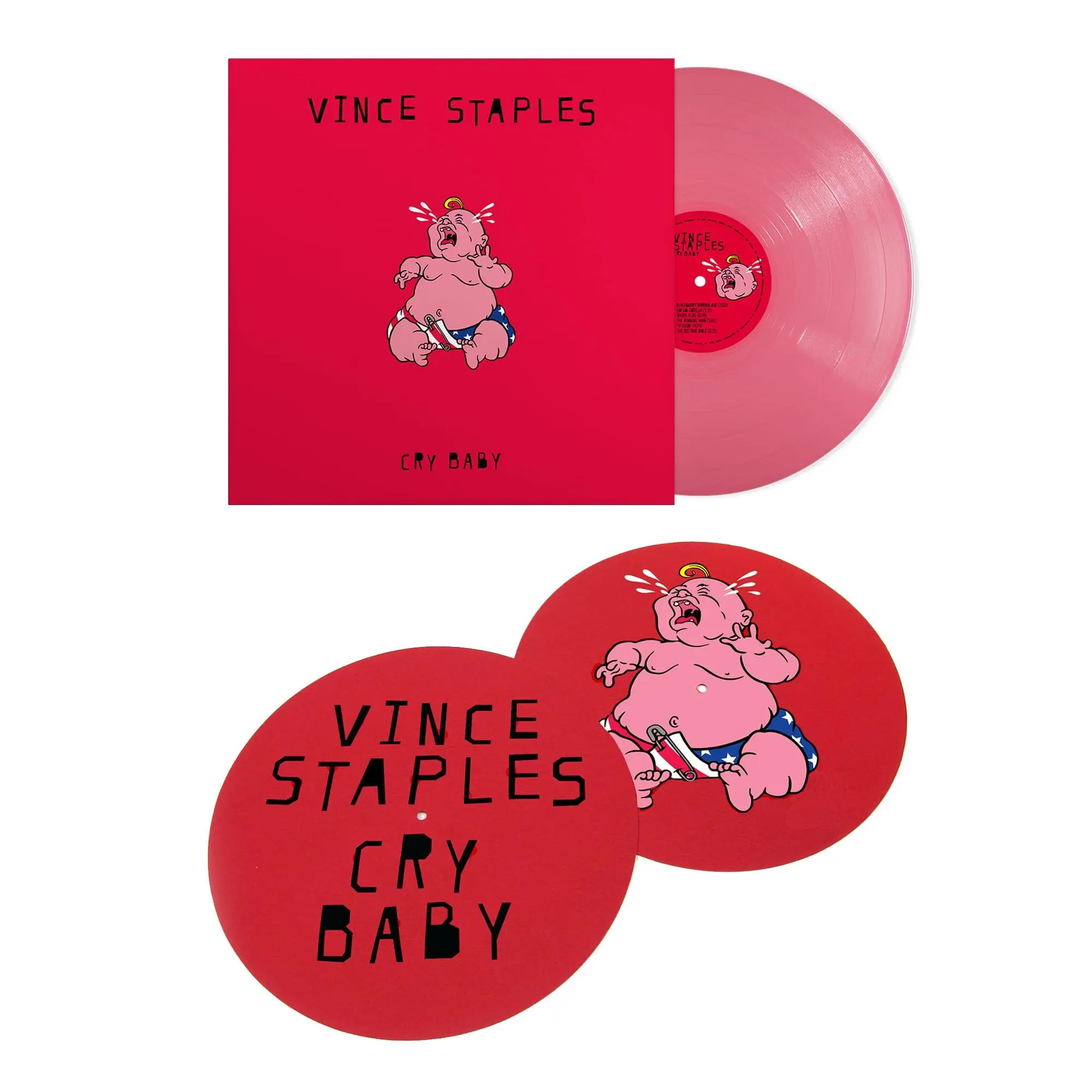 Vince Staples - Cry Baby (LP - Baby Pink Vinyl + Slipmat) Vince Staples - Cry Baby (LP - Baby Pink Vinyl + Slipmat)