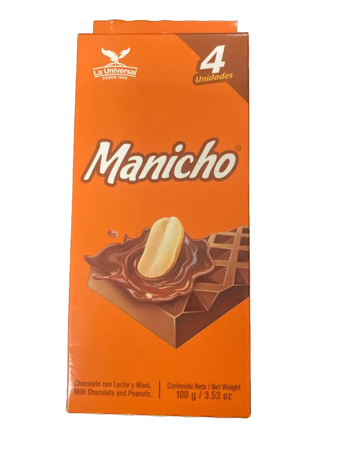 Manicho Chocolate con Maní – Caja