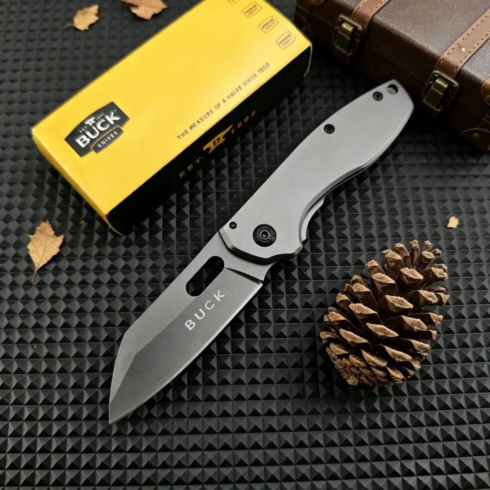 DA103 Pocket Folding Knife with 5Cr13Mov Steel Blade and 420 Steel Handle, Compact Outdoor Camping Knife, Multi-Purpose EDC Survival Tool for Hiking, Travel and Fishing, Ideal Gift for Outdoor Enthusiasts, Outdoor Knives