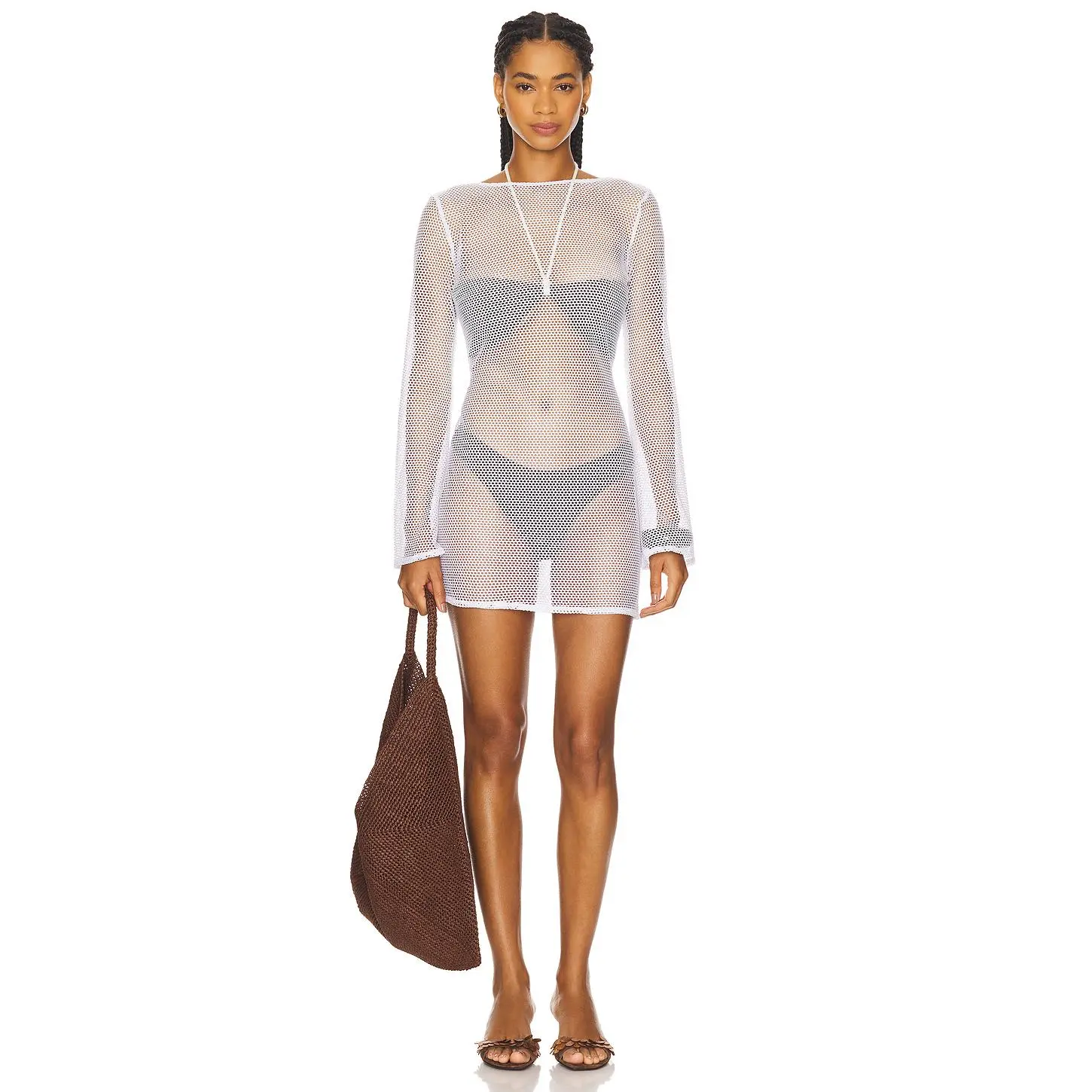 LIONESS x REVOLVE Malibu Mini Dress in Porcelain