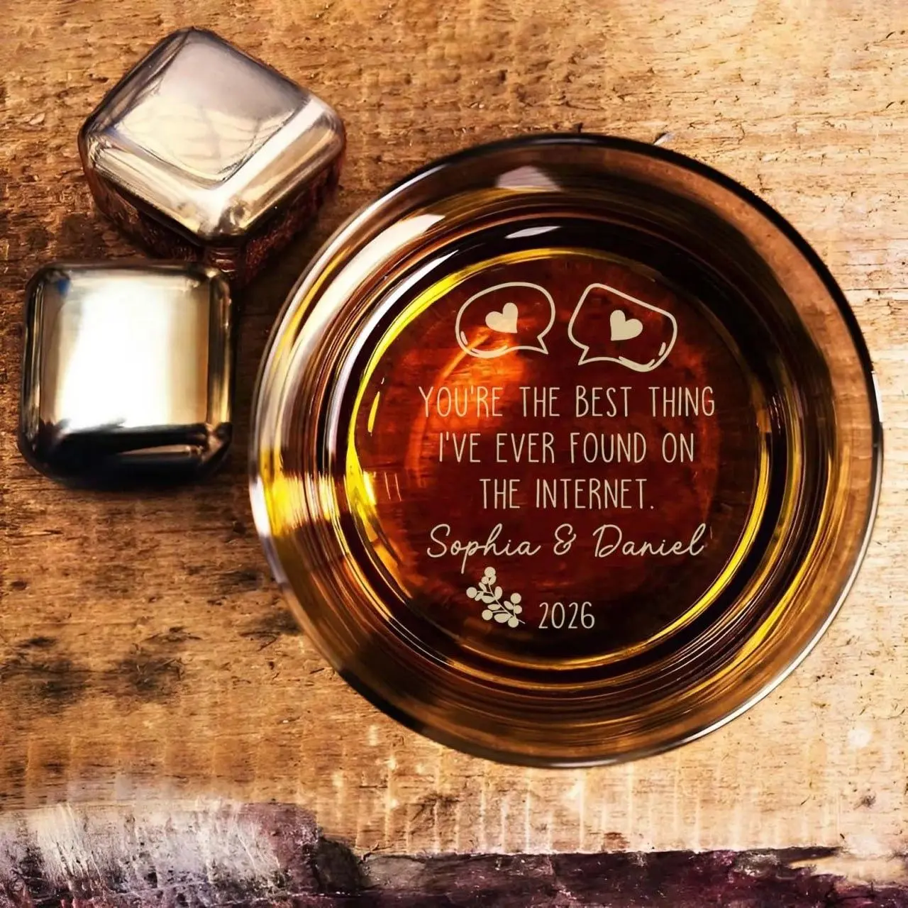 You Are the Best Thing I Ever Found on the Internet High quality laser engraved whiskey glasses, Personalize your handwriting Gifts for couples, Home Decor & Gifts, Funny gift for men and women, Drinkware, Halloween