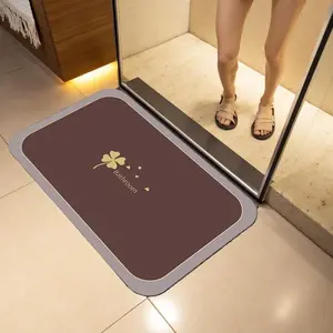 Premium Diatomaceous Earth Bathroom Rug - Classic Oval Quick-Drying, Non-Slip, Hygienic, Easy-to-Clean Absorbent Mat for Bathrooms