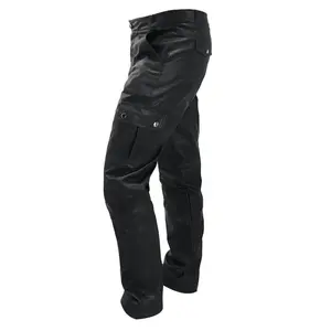 Mens Slim Fit Pants Stretch Pu Faux Leather Motorcycle Biker Pants