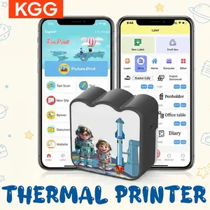 Mini Printer, Portable Label Printer, Kids Holiday Christmas Gift, Mini Photo Printer, Home Office Thermal Printer, 57mm Bluetooth-compatible Wireless, Portable Handheld Printer