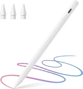 Active Stylus Pen for iPad, Magnetic Wireless Charging, Palm Rejection, Tilt & Pressure Sensitivity Drawing Pencil, Universal Compatibility for iPad 2018-2025, Works with iPad Mini/Air/Pro All Generations, Compatible with M2/M3/M4 Chip iPad Models