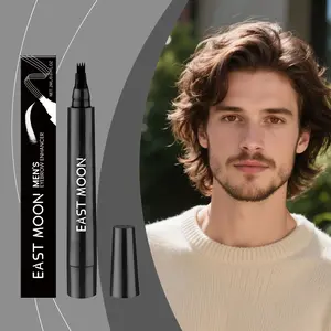Men's Water Eyebrow Pen, Brow Pencil, Eyebrow Products, Makeup, Cosmetic, Natural Color, Creates 3D Brow Shape, Smooth Application, Easy to Use, Perfect for Grooming