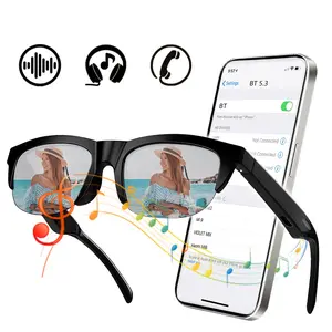 Smart Bluetooth Glasses,Multifunctional Smart Glasses,Built-in Mic & Speakers,Open Ear Music,Voice Assistant,Smart Wireless Headphone Sunglasses for Men and Women,Athletic/Outdoor UV Protection, Smart Audio Glasses