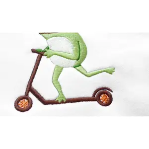 Unisex Cute Frog Embroidered Sweatshirt Hoodie - Hop into Fun and Style with Our Skateboard Frog Crewneck Sweatshirt!