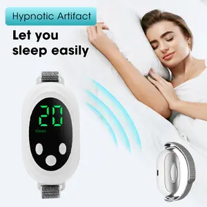 EMS Sleep Aid Device Microcurrent Sleep Aid Machine Sleep Instrument for Insomnia Stress Anxiety Relief Palm Pulse Massager Retro TV Shape Phone Screen Amplifier Universal Live Broadcast Cable Smart Voice Assistant Headset