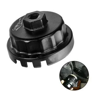 3mirrors Oil Filter Wrench Oil Filter Removal Tool For Toyota Lexus Scion RAV4 Camry Tundra Highlander Sienna Prius 2.5 - 5.7L 64mm