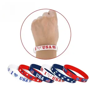 Silicone Bracelets Set of 6, wristbands，Perfect for Parties, Team Building Activities & Team Spirit, Unique Cultural Accessories, Ca Prop 65 Compliant