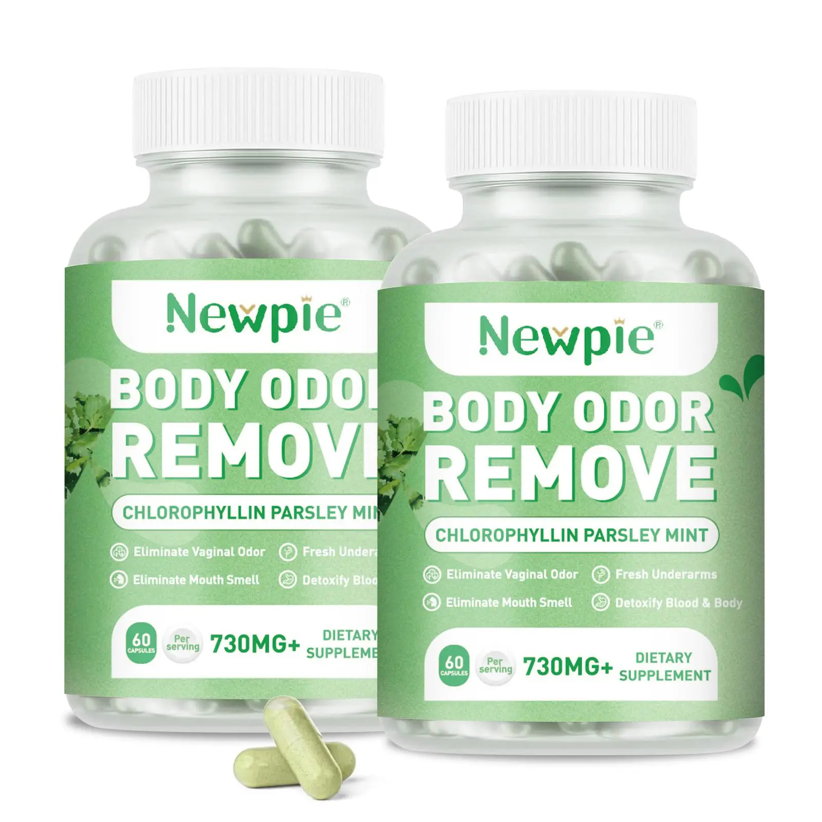 Body Magic Chlorophyll Capsules - 30 Vegan Capsules for Detox, Digestion, Gut Health, Skin Support, and Oily Skin - Natural Energy Booster