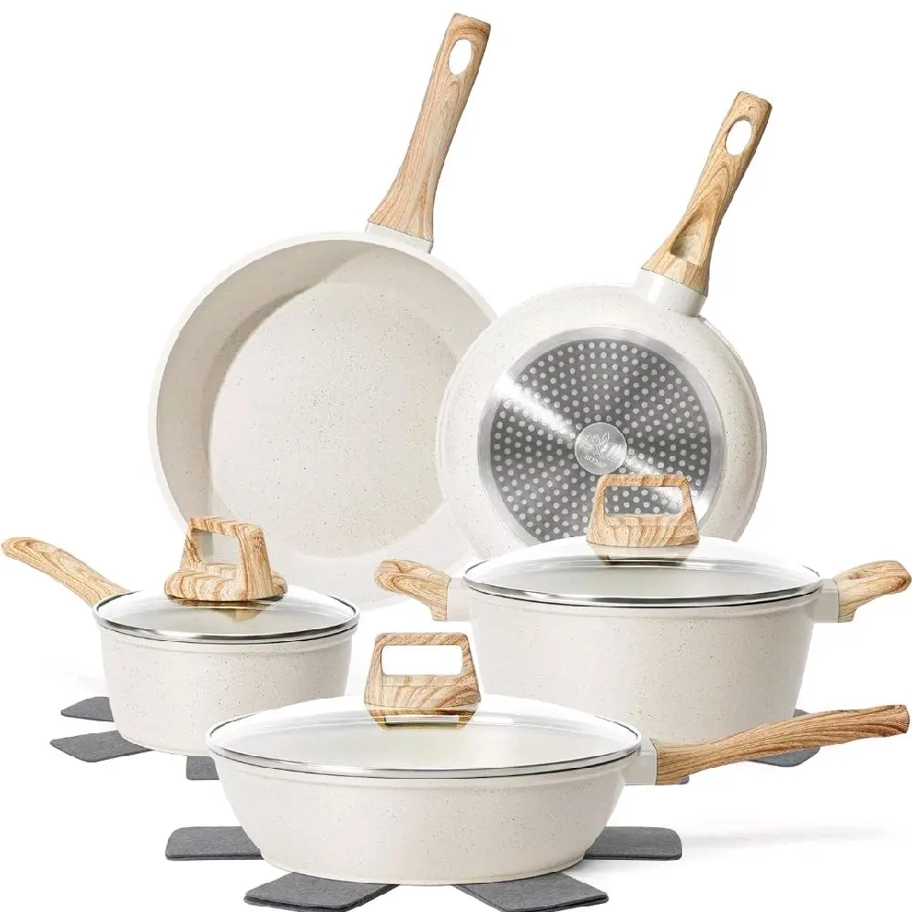 Soday 12-Piece Cookware Set, Kitchen Cookware for Home Cooking