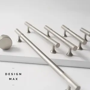Sleek Matte Nickel Cabinet Knobs and Pulls