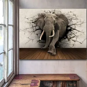 Creative Home Decor Elephant Canvas Painting Creative Home Decor Elephant Canvas Painting