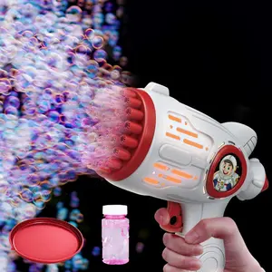 32 Hole Bubble Machine Toy, 1 Count Multifunction Bubble Maker Toy with 50ml Bubble Water, Handheld Bubble Blower Toy, Birthday Party Game Toy, Bubble Solution, Bubble Liquid