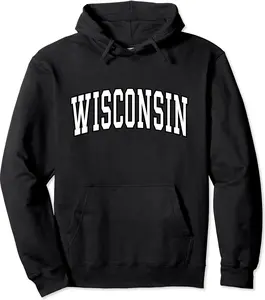 WISCONSIN - Throwback Design Vintage For Men Women Wisconsin Pullover Hoodie