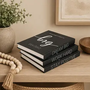 Decorative Faux Books for Home Decor Modern Luxury Decor Set for Coffee Table Bookshelf Entryway Console Table Display