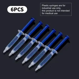 6-Pack Teeth Whitening Gel Pen, Deep Cleaning Tooth Whitener, Travel Portable, Fresh Breath, Daily Use, Blue Teeth White Gel Pen, Teeth Brightener, Teeth Brightening