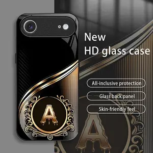 Suitable for [iPhone 17 Air] Brand New Personalized Acrylic Phone Case with Custom Letters — Ultra-Slim, Drop-Resistant, Scratch-Proof — Light Luxury Business Style — Premium Acrylic Material — Trendy & Stylish 996