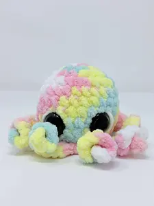 Cotton Candy Dreams Sensory Octopus - A cloud-soft companion that brings sweet dreams to every squeeze